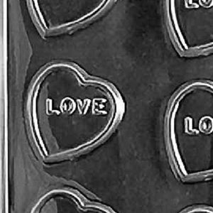 V005 Valentine&#39;s Day Heart with Love Chocolate Candy Mold