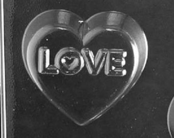 V179 Love XOXO Dipped Cookie Chocolate Candy or Soap Mold