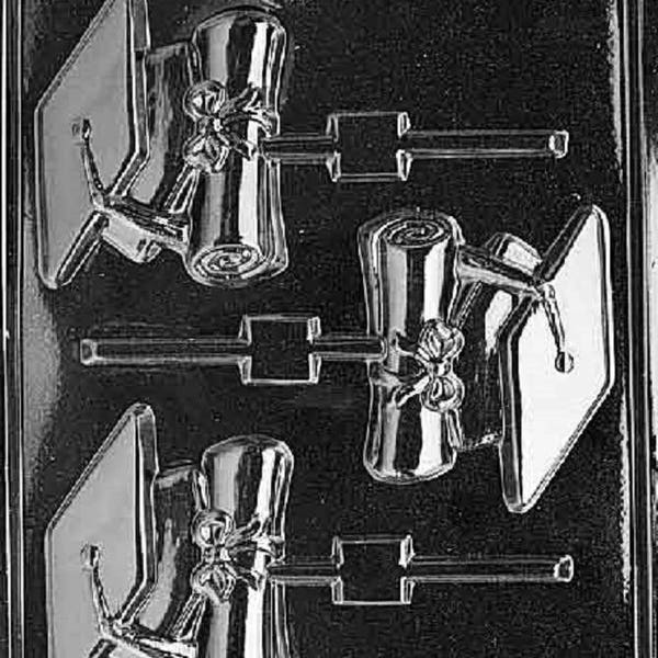 Graduation Chocolate Lollipop Mold Etsy