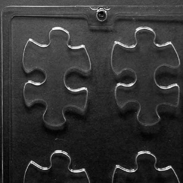 M219 Puzzle Piece Autism Awareness Chocolate Candy Soap Mold with Exclusive Molding Instructions