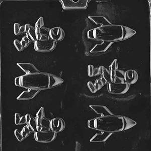 K023 Spaceman & Rocket Chocolate Candy Soap Mold