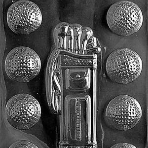 S028 Golf Caddy Ball Chocolate Candy Soap Mold