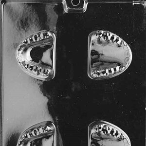 J041 False Teeth Denture Chocolate Candy Soap Mold