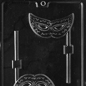 M158 Mask Lollipop Sucker Chocolate Candy Soap Mold