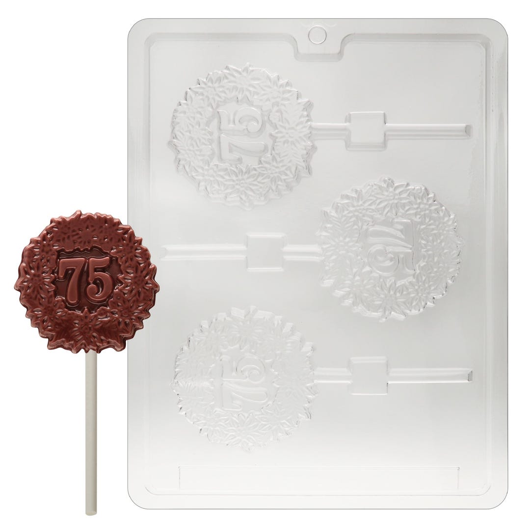 L028 75th 75 Lollipop Chocolate Candy Mold - Etsy