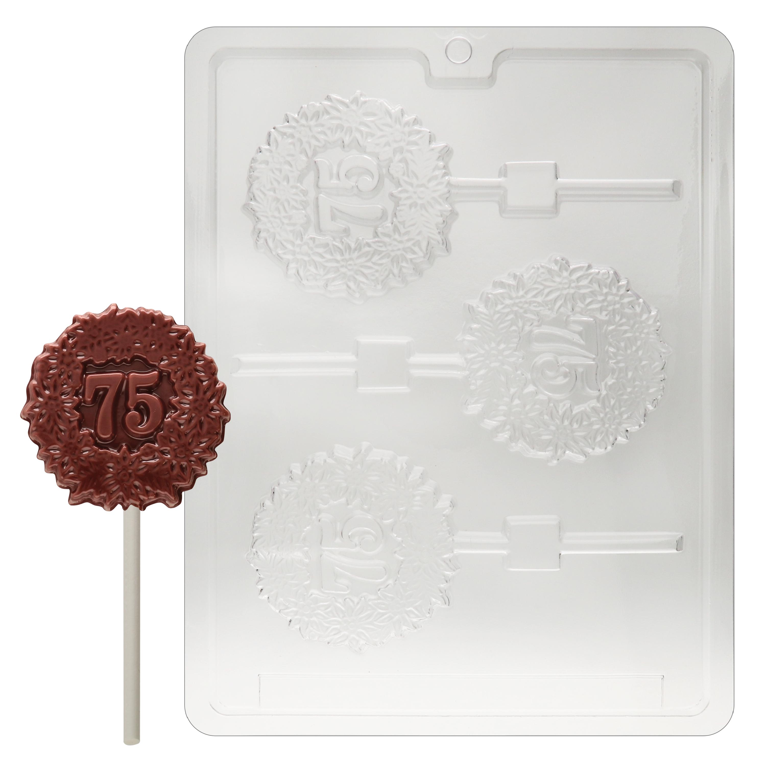 L028 75th 75 Lollipop Chocolate Candy Mold - Etsy