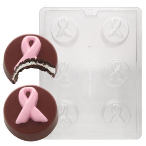 M225 Nastro per la sensibilizzazione sul cancro al seno, stampo per biscotti, caramelle al cioccolato o sapone