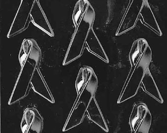 M135 Breast Cancer Awareness Ribbon Chocolate Candy Mold