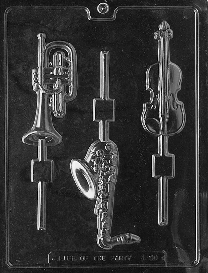 J090 Musical Instruments Lollipop Chocolate Candy Mold - Etsy