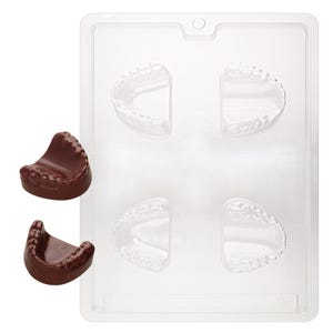 J041 False Teeth Denture Chocolate Candy, Plaster or Soap Mold