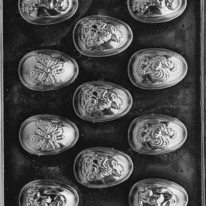 E440 Assorted Easter Egg Chocolate Candy or Soap Mold