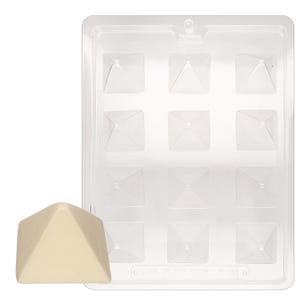 AO129 Molde triangular piramidal pequeño para chocolate, yeso o jabón
