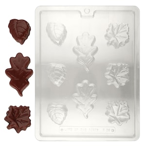 F094 Leaf Soap Ass't Soap Bar Mold Candy or Soap Mold