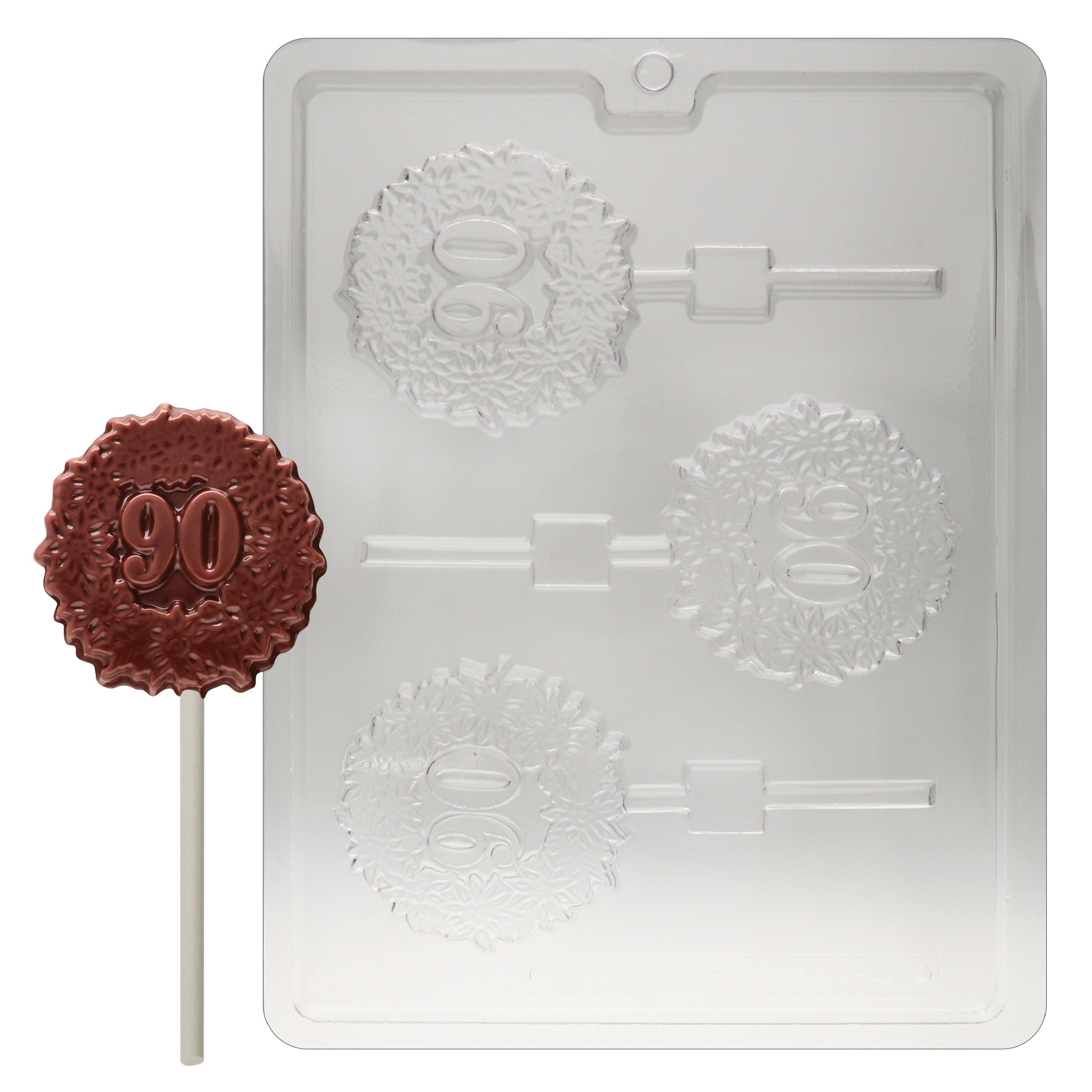 L041 90th 90 Lollipop Sucker Chocolate Candy Mold - Etsy