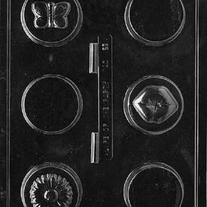 AO123 Designer Cookie Lip Sunflower Kiss Butterfly Chocolate Candy or Soap Mold