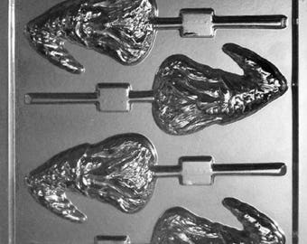 K124 Wizard Lollipop Chocolate Candy Mold