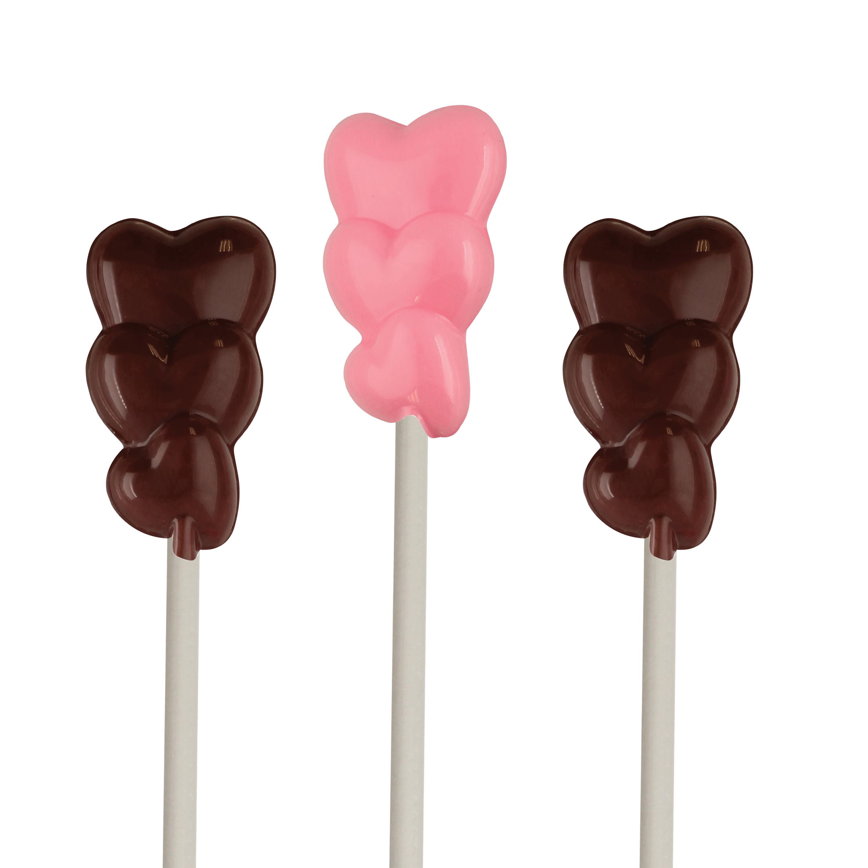 Molde De Jabón, Chocolate O Piruleta – Forma Caramelo Con Pistas / Magenta / Friends – Molds N More (Plástico Transparente)