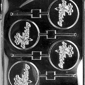 K025 Happy Birthday Lollipop Chocolate Candy Soap Mold