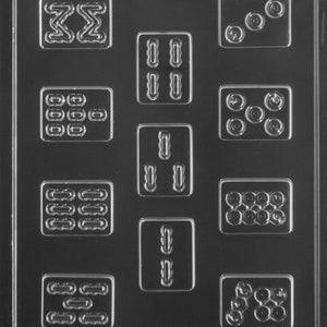 M269 A&B 2 Pc. Mahjong Chocolate Candy Mold