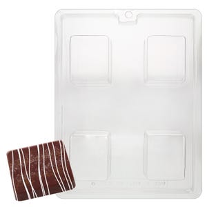 M195 Molde rectangular para jabón de chocolate en barra de 2 onzas