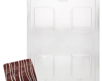 M195 Molde rectangular para jabón de chocolate en barra de 2 onzas