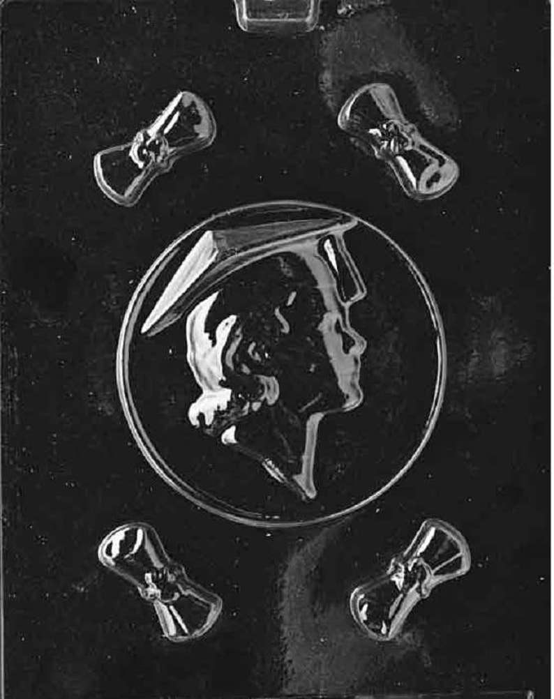 M017 Female Graduate Graduation Chocolate Candy Soap Mold Etsy