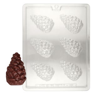 F127 Pinecone Chocolate Candy, Plaster or Soap Mold