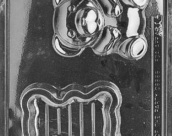 A061 Teddy Bear Pour Box Chocolate Candy Mold