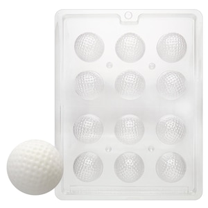 Molde de chocolate con forma de pelota de golf 3D S051