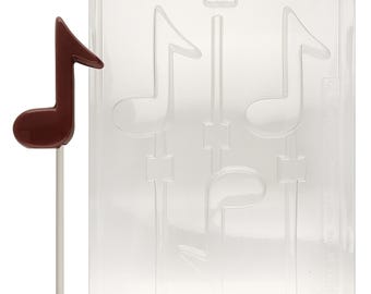 J005 Musical Note Music Lollipop Chocolate Candy Mold