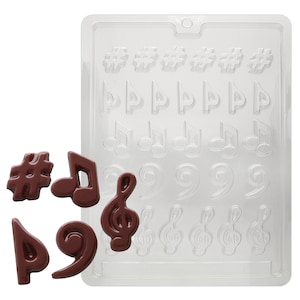 J006 Music Note Chocolate Candy Mold