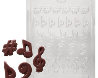 J006 Music Note Chocolate Candy Mold