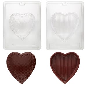 V067A&B Caja grande para servir chocolates de San Valentín de 2 piezas con tapa elegante