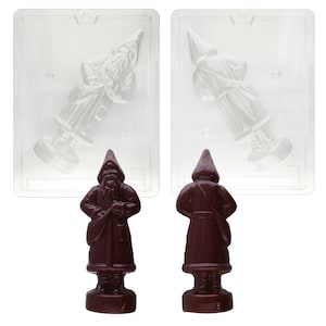 C118A & B 2 Piece 3D Old Fashioned Santa Chocolate Candy, Plaster or Soap Mold