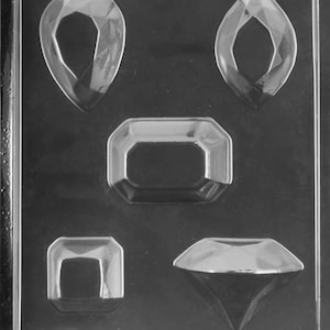 J115 Gemstones Chocolate Candy or Soap Mold