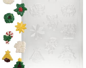 C020  Christmas Assortment w/ Star Chocolate Candy Mold