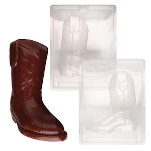 Molde 3D para chocolate, yeso o jabón con forma de bota vaquera K075A&B