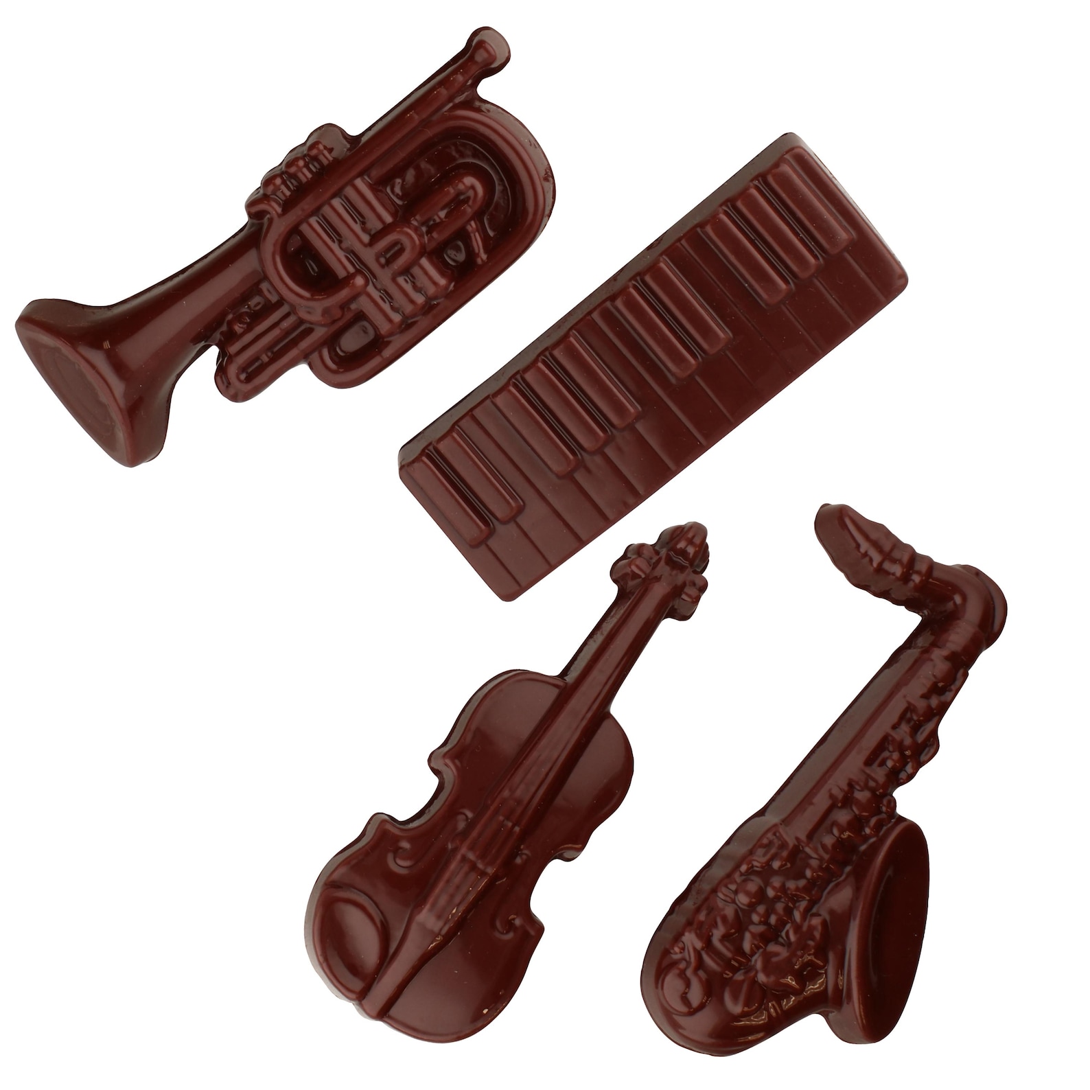 J089 Musical Instrument Chocolate Candy, Plaster or Soap Mold - Etsy