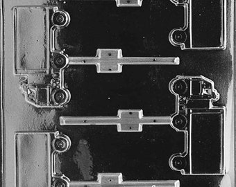 J022 Truck Lolly Lollipop Chocolate Candy or Soap Mold