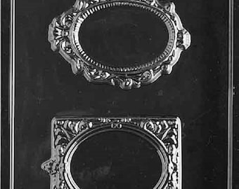 M180 Fancy Frame Chocolate Candy Soap Mold with Exclusive Molding Instructions