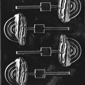 M010 Rainbow Lollipop Chocolate Candy Soap Mold