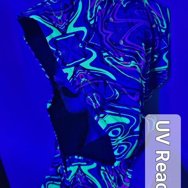 Uv Reactive Clothing Etsy