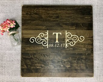 Rustic Wedding Guest Book Alternative | Rustic Wedding Decor | Wood Guest Book | Personalized Guest Book | Family Name Sign | Carved Wood