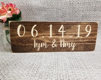 Engagement Photo Save the Date Sign |Wedding Date Sign |Rustic Wedding Decor |Special Date Sign |Wedding Photo Prop |Engagement Announcement