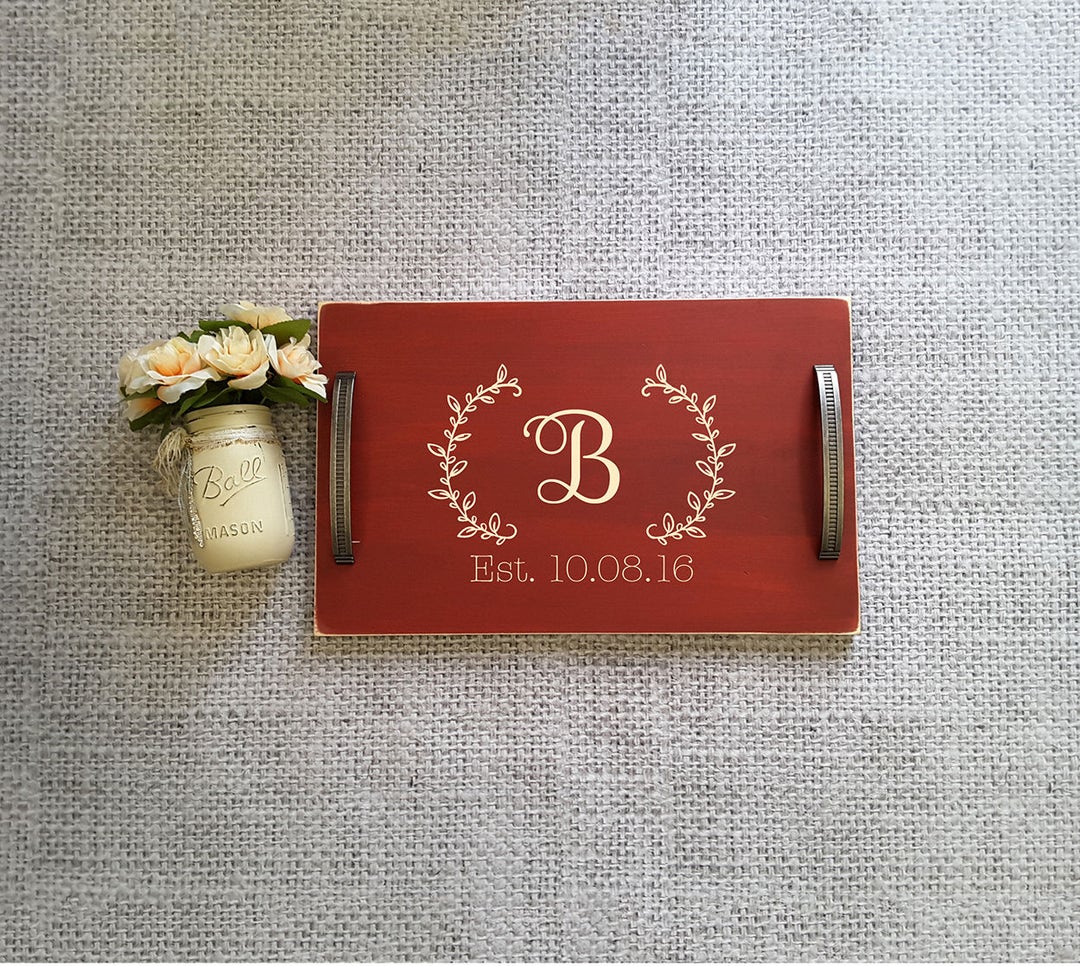 Personalized Serving Tray Serving Traypersonalized Wedding Etsy