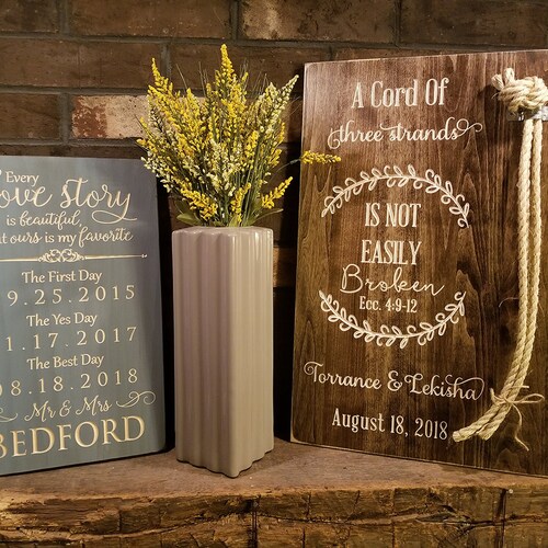 Unity Wedding Cord | Cord Of Three Strands | God's Knot | shops Braid For Unity Ceremony | Wood Wedding Sign | Personalized Gift | Wedding