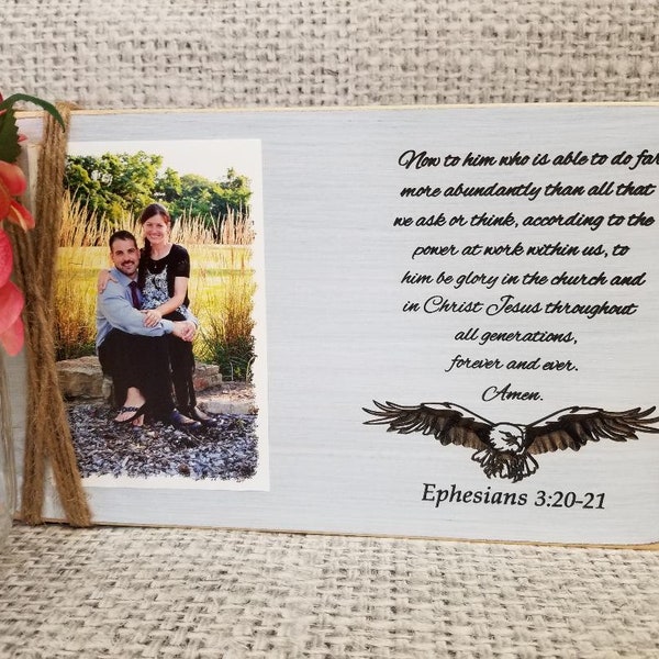 Bald Eagle | Ephesians 3 | Eagle Picture Frame | Cabin Memories | Hunting Memories | First Buck Picture | Hunting | Deer Hunt | Hunting Gift