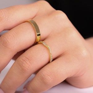 Adjustable Organic Ring in 14K Gold Vermeil, 14K Rose Gold Vermeil or Rhodium over Sterling Silver image 1