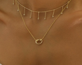 Knot Necklace in 14K Gold Vermeil over Sterling Silver