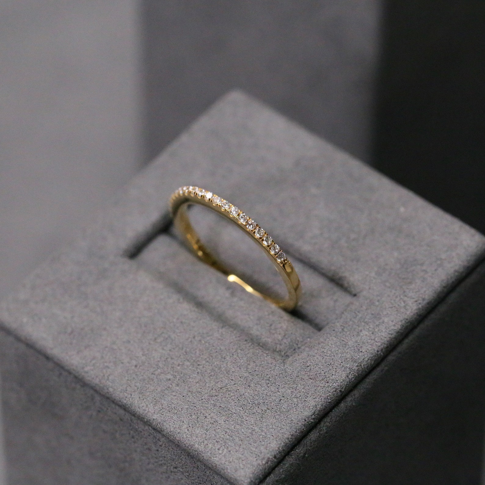 Thin Eternity Band Eternity Ring Dainty Ring Stacking Ring Etsy Canada